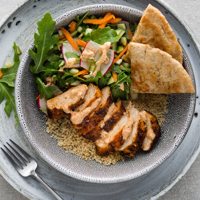 Middle Eastern Chicken Salad Bowl