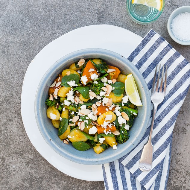 Gnocchi with Pumpkin Sauce and Feta