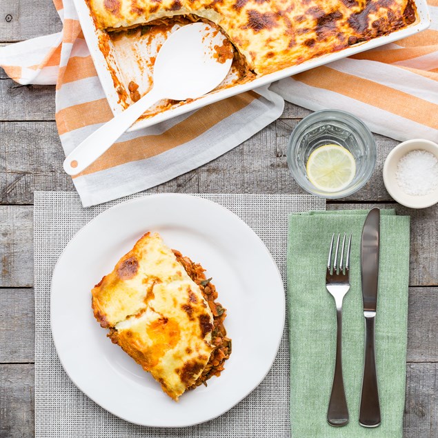 Veggie Lasagne with Cheesy Topping