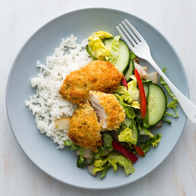 Devilled Chicken with Basmati Rice and Nashi Salad