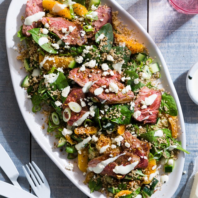 Sumac Lamb with Orange and Mint Couscous