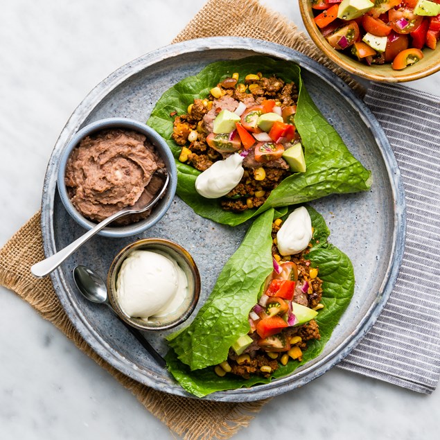 Mexican Chilli Beef Lettuce Cups