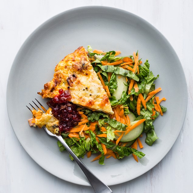 Bacon Frittata with Beetroot Relish 