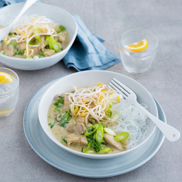 Thai Chicken Green Curry with Vermicelli Noodles
