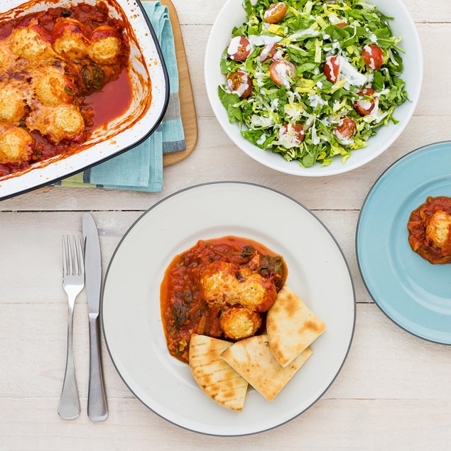 Ricotta Cheese Dumplings in Tomato and Vegetable Sauce
