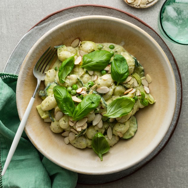 Summer Vegetable Gnocchi with Basil Pesto 