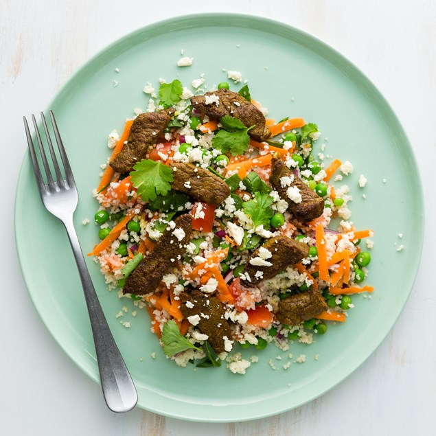 Moroccan Beef With Spinach Couscous My Food Bag