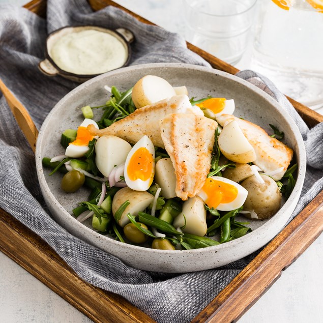 Fish Niçoise with Green Beans and Olives