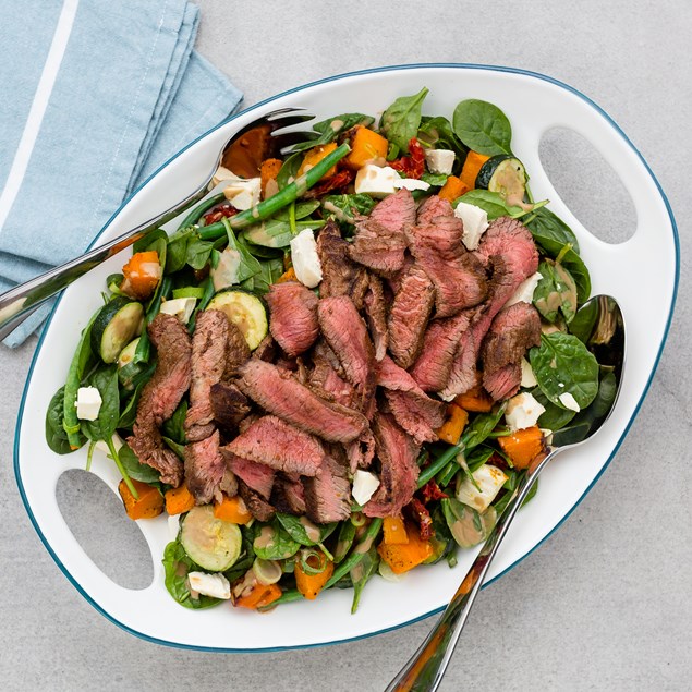 Rump Steaks With Pumpkin And Feta Salad - My Food Bag