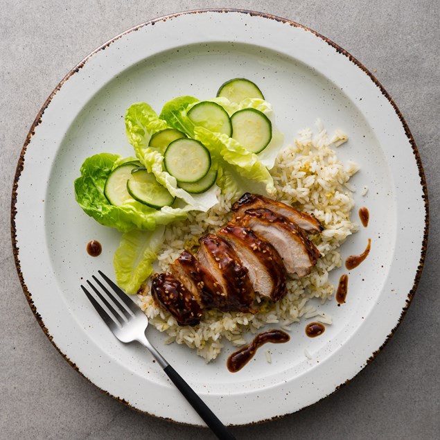 Huli-Huli Chicken with Pineapple Rice and Pickled Cucumber Salad - My ...