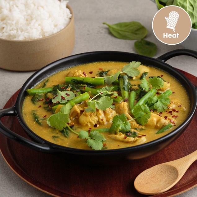 Balinese Chicken Curry with Basmati Rice and Yoghurt