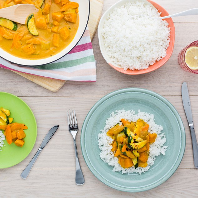 Thai Yellow Veggie Curry with Jasmine Rice