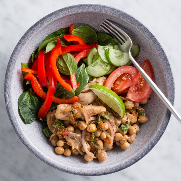 Mexican Chicken Bowl with Tomato Salsa