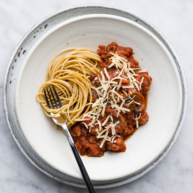 Lamb Bolognese with Pulse Spaghetti & Parmesan