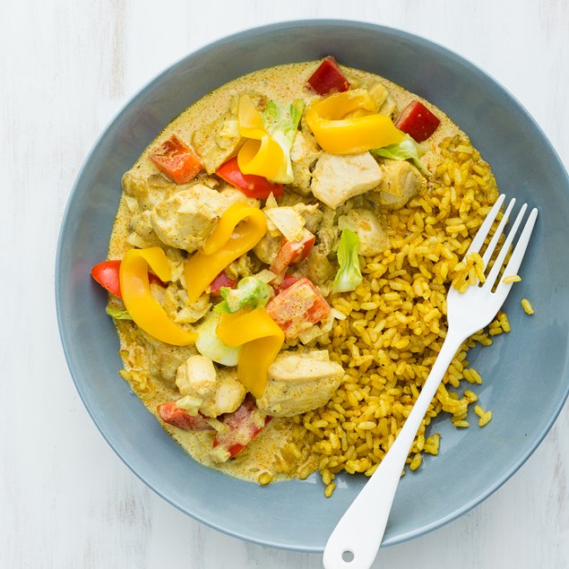 Mango and Coconut Chicken with Brown Rice