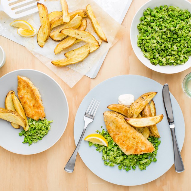 Lemon PankoCrumbed Fish with Broccoli Pea Smash My Food Bag