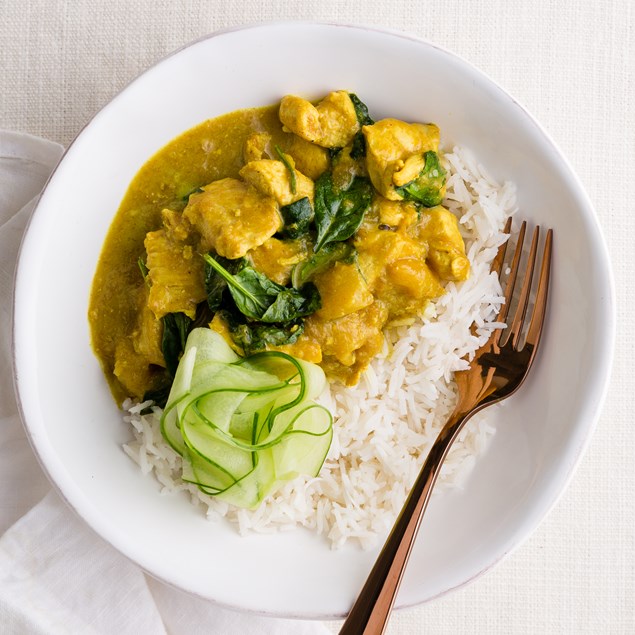 Mango Chicken Curry with Coconut Rice