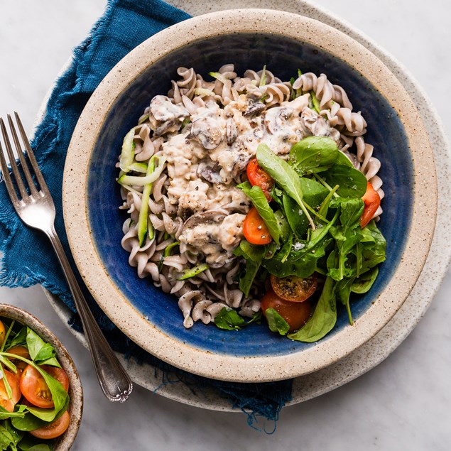 Chicken & Mushroom Pasta with Rocket Salad - My Food Bag