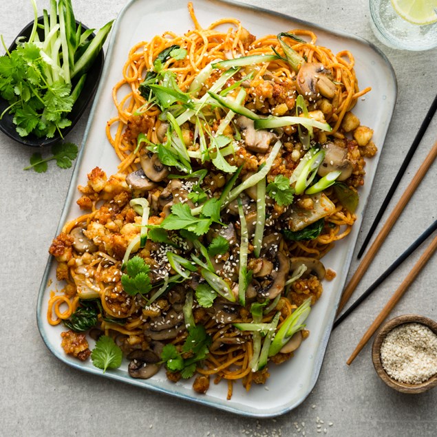 Crispy Tofu with Chilli Noodles