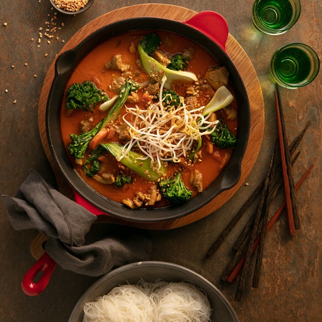 Chicken Laksa with Noodles