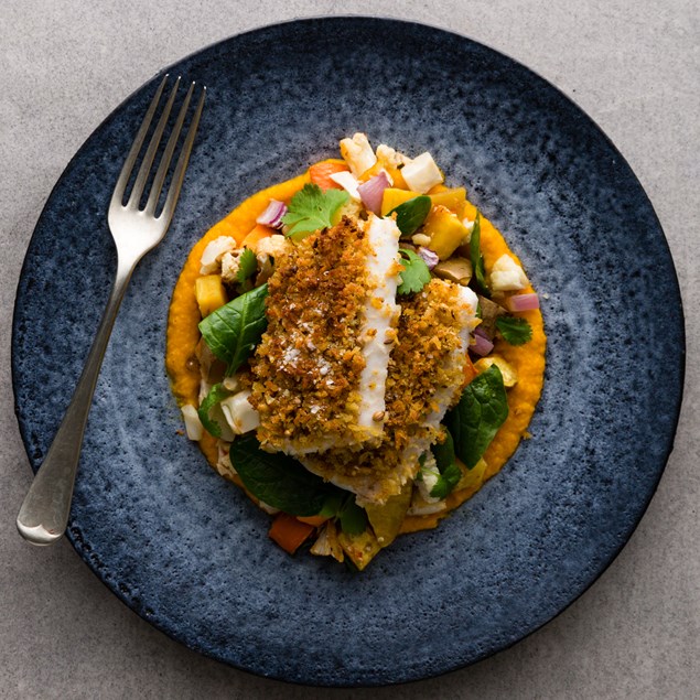 Tunisian Fish with Spiced Carrot Purée and Roasted ...