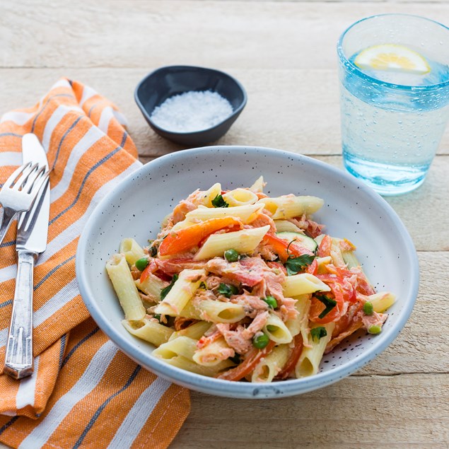 Creamy Salmon Pasta - My Food Bag