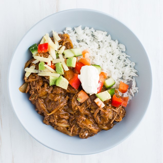 Mexican Pulled Beef with Tomato and Coriander Salsa