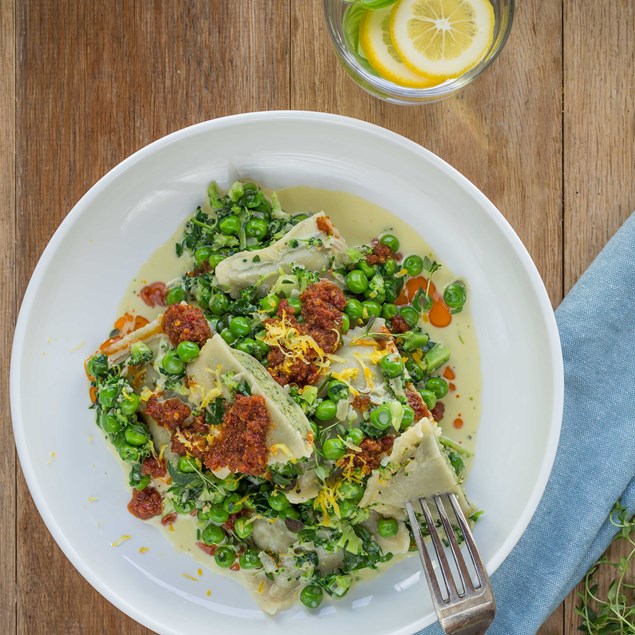 Spinach and Ricotta Ravioli with Lemon Cream Sauce My Food Bag