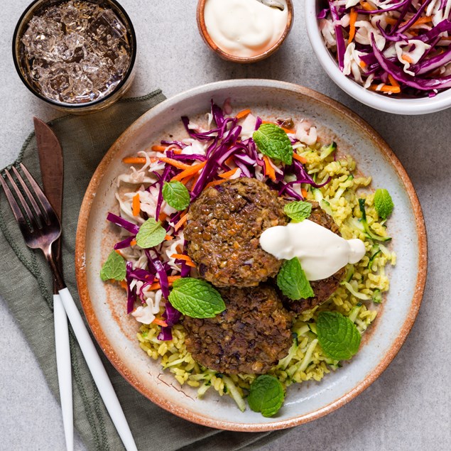 Thai Lentil Patties with Lemongrass Rice & Makrut Lime Emulsion - My ...