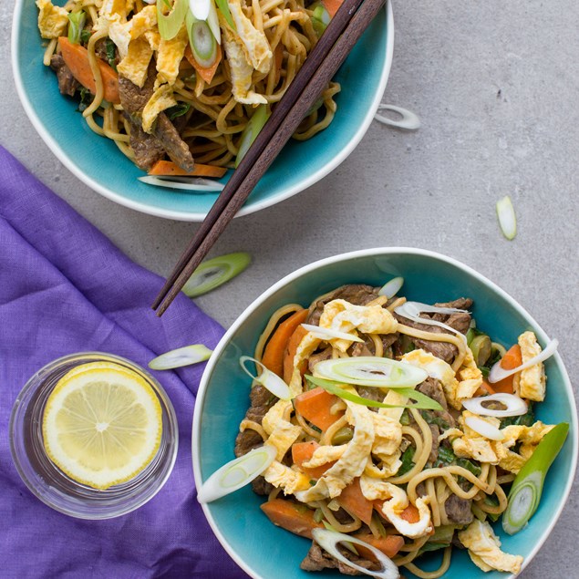 Spiced Beef and Coconut Noodle Stir-Fry