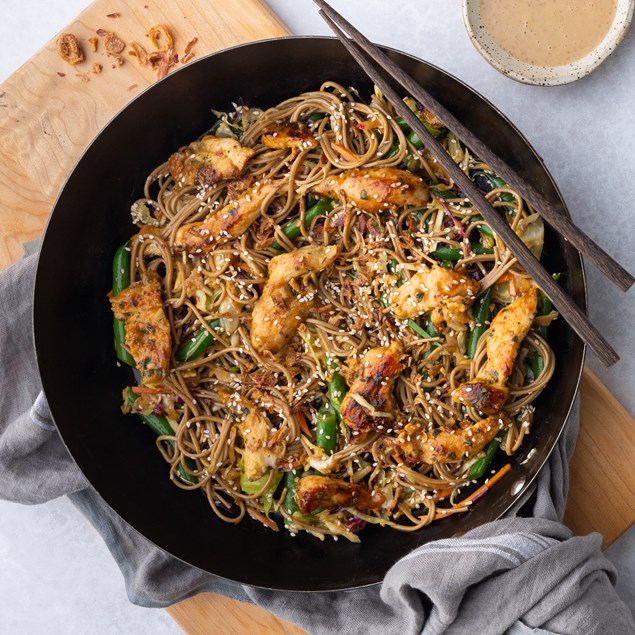 Chicken with Sesame Soba Noodles