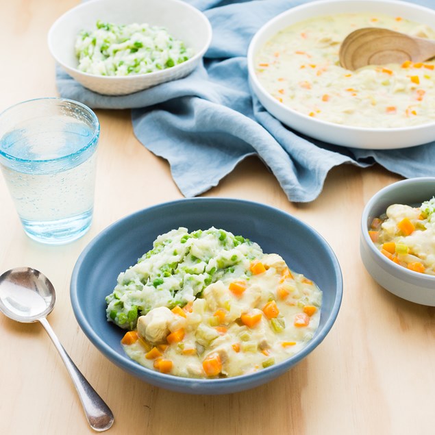 Creamy Chicken with Mashed Potatoes