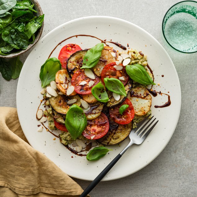 Roasted Eggplant Caprese 