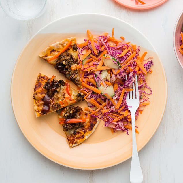 BBQ Beef and Cheese Pizzas