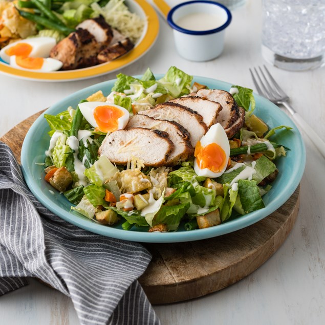 Chicken Caesar Salad with Cheesy Veggie Croutons - My Food Bag