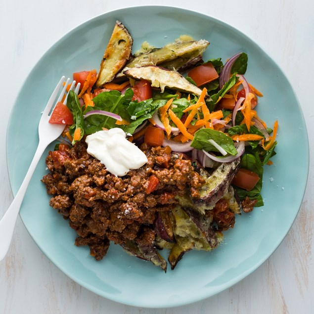 Loaded Kumara Wedges with Chipotle Beef