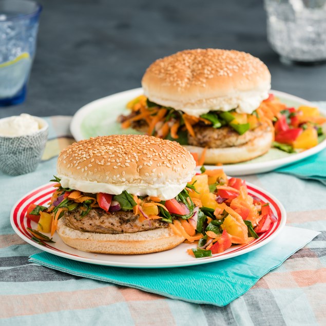 Caribbean Jerk Chicken Burgers with Pineapple Salsa - My Food Bag