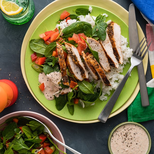 Speedy Chimichurri Chicken with Fresh Salsa