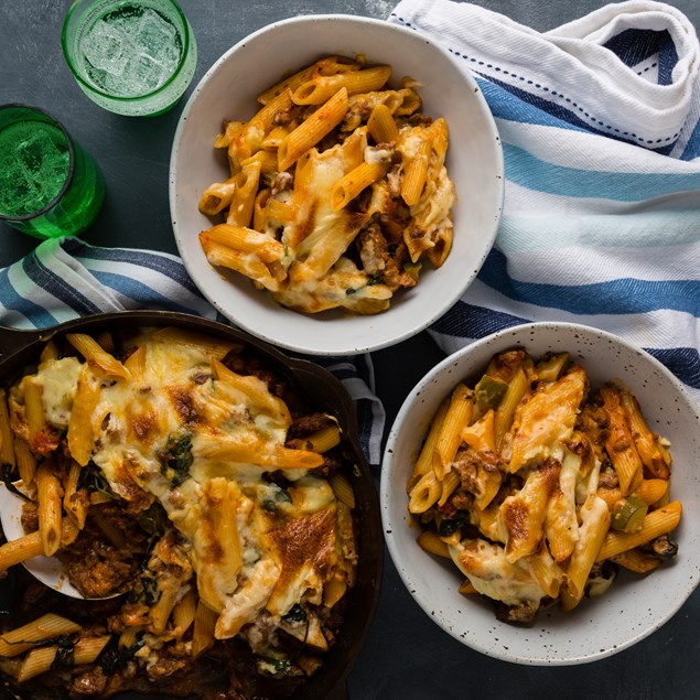 Cheesy Beef Pasta Bake