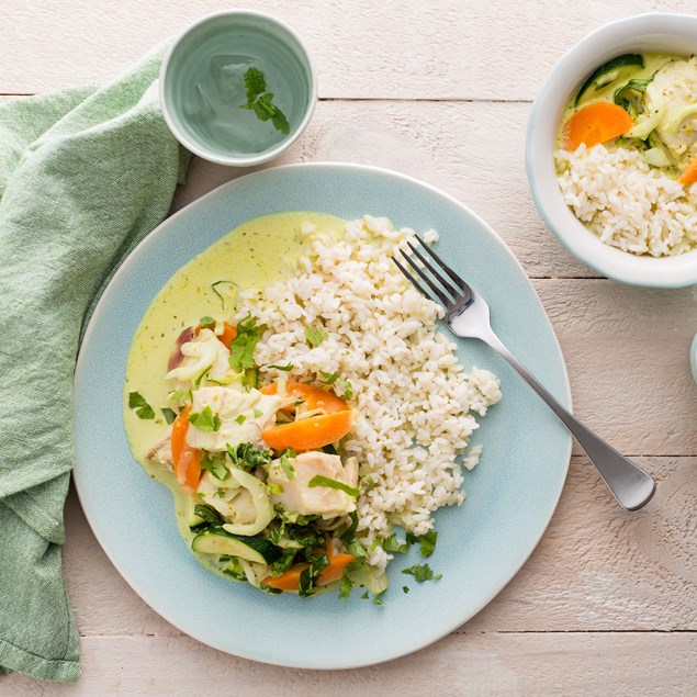 Thai Lime Fish Curry with Brown Rice