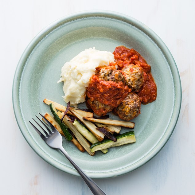 Lamb Meatballs With Honey Roast Vegetables And Tomato Sauce - My Food Bag