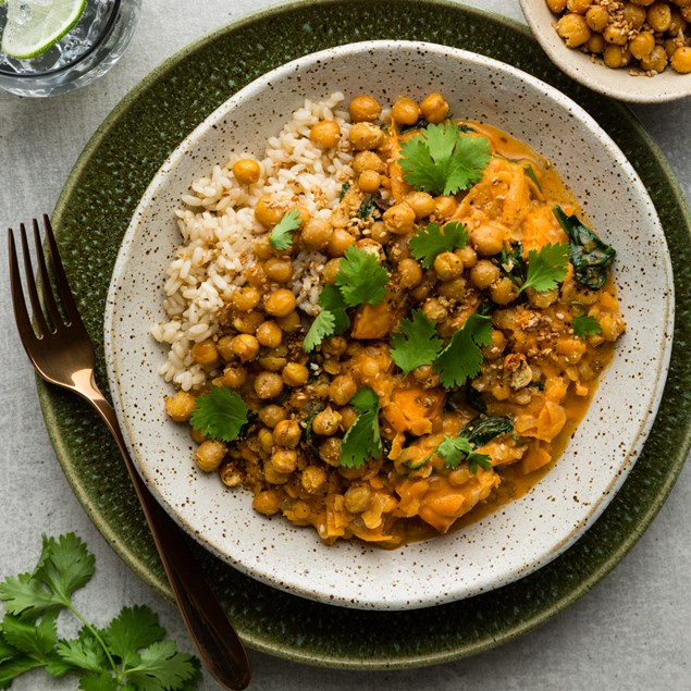 Thai Red Kumara Curry with Crispy Sesame Chickpeas - My Food Bag