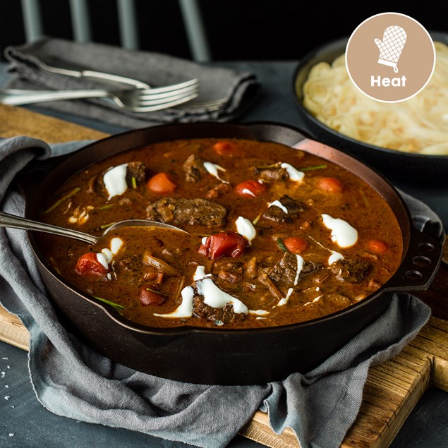 Slow-Cooked Lamb Stew with Potato Mash