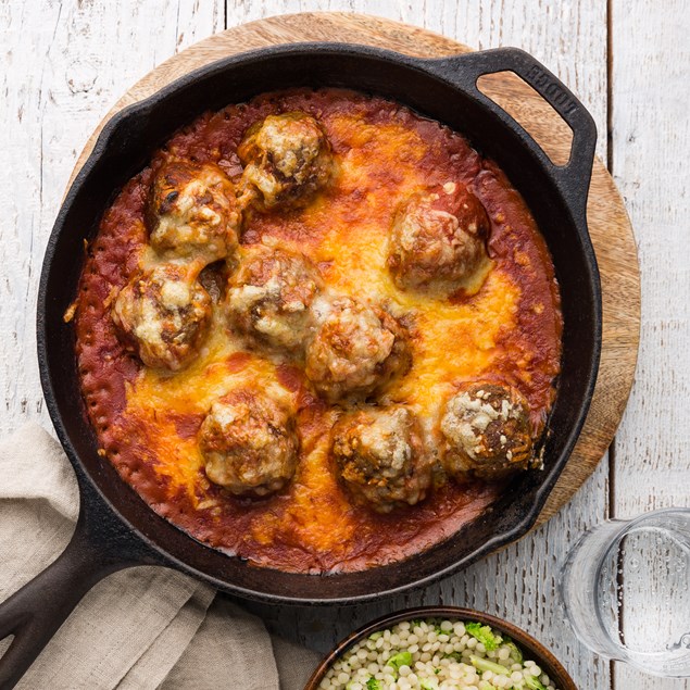 Cheesy Italian Beef Meatballs With Pearl Couscous My Food Bag