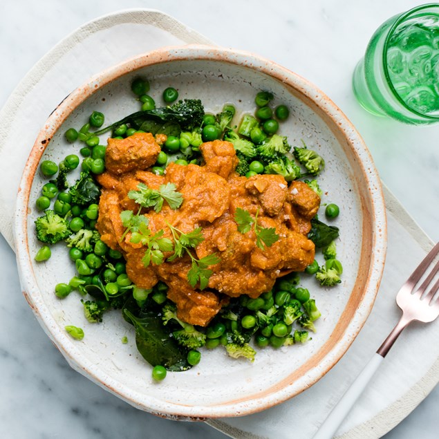 Chicken Korma Curry with Super Greens