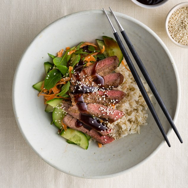 Japanese Marinated Beef with Teriyaki Dressing