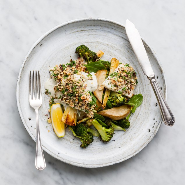 Lemon Gremolata Fish with Parsnip Chips & Caper Crème My Food Bag