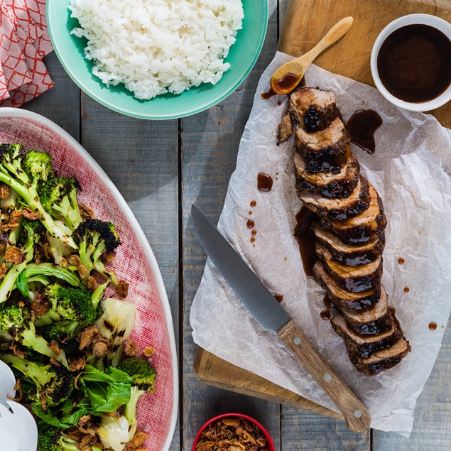 Char Sui Pork with Asian Veggies