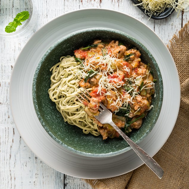 Chicken & Bacon Pasta with Creamy Leek Sauce