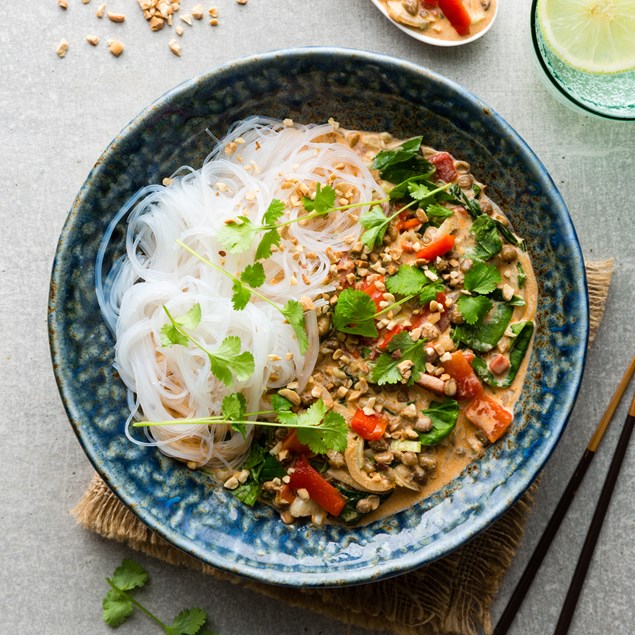 Panang Coconut Curry with Vermicelli Noodles - My Food Bag